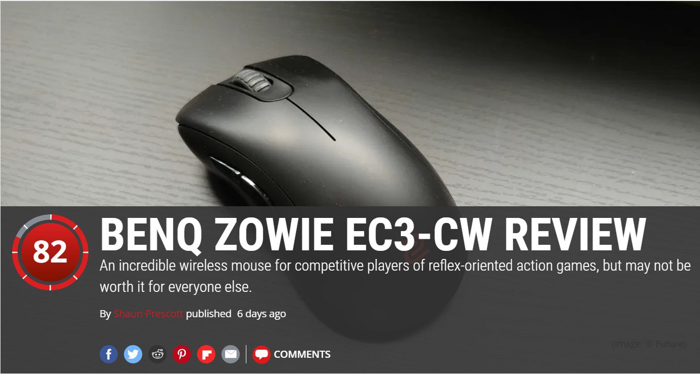 ZOWIE EC3-CW Wireless Ergonomic eSports Gaming Mouse | ZOWIE Australia