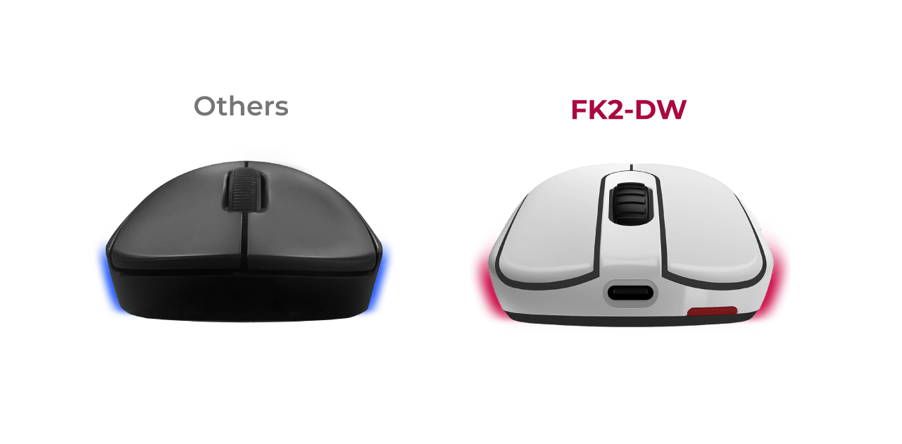 ZOWIE FK2-DW 4K ワイヤレスゲーミングマウス for esports White