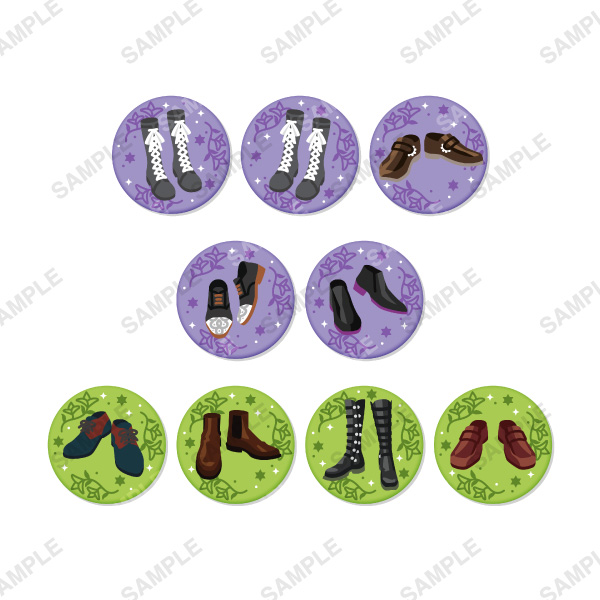 トレーディング刺繍缶バッジ B（北の国・南の国） | 魔法使いの約束