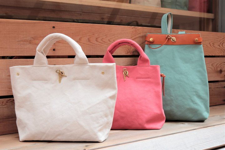 使いこむほど手に馴染むオリジナル帆布バッグ♪鎌倉「白帆鎌倉