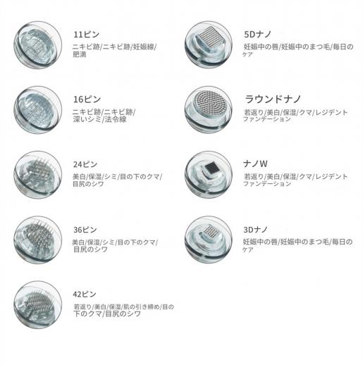 Elleinbeauty Dr. Pen M8 用11ピン交換針、20個パック