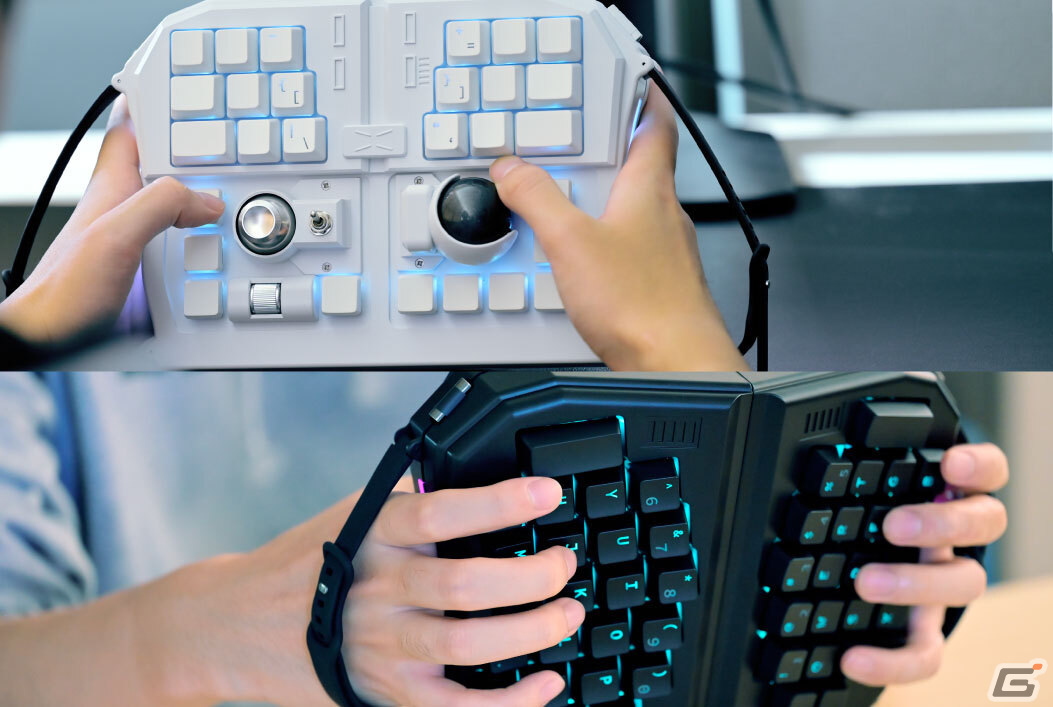 掴んで持てる変形型キーボード「GrabShell」がビックカメラグループで