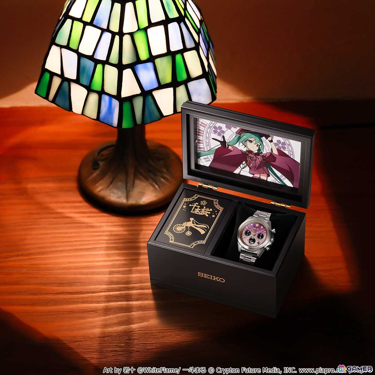 初音ミク「千本桜」の世界観をイメージしたセイコーコラボの腕時計が