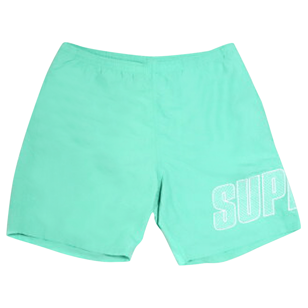 Buy Supreme Logo Appliqué Water Short 'Mint' - SS19SH24 MINT | GOAT SA