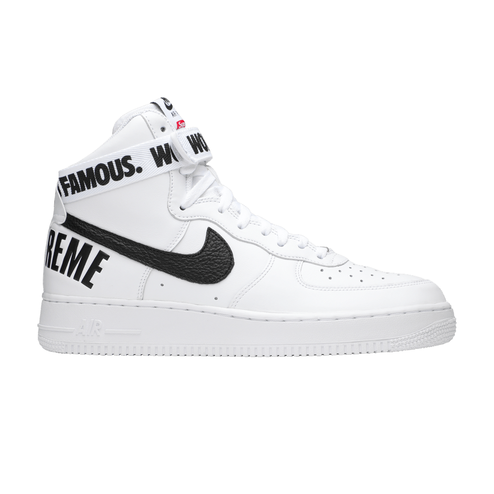 Buy Supreme x Nike Air Force 1 High Supreme 'White' - 698696 100