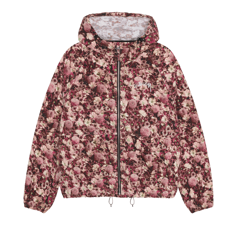 Buy Stussy Beach Shell Floral Nylon 'Maroon' - 115728 MARO | GOAT