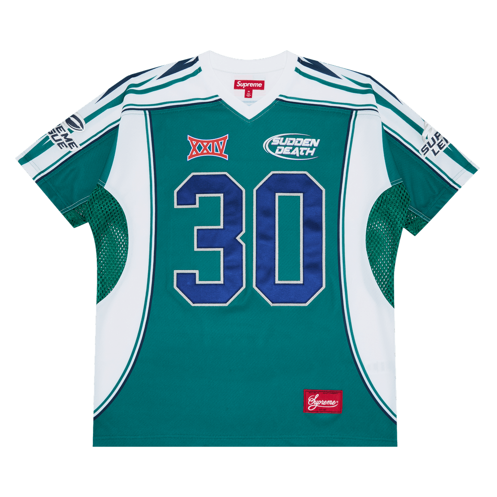 Buy Supreme Sudden Death Football Jersey 'Teal' - SS24KN28 TEAL | GOAT