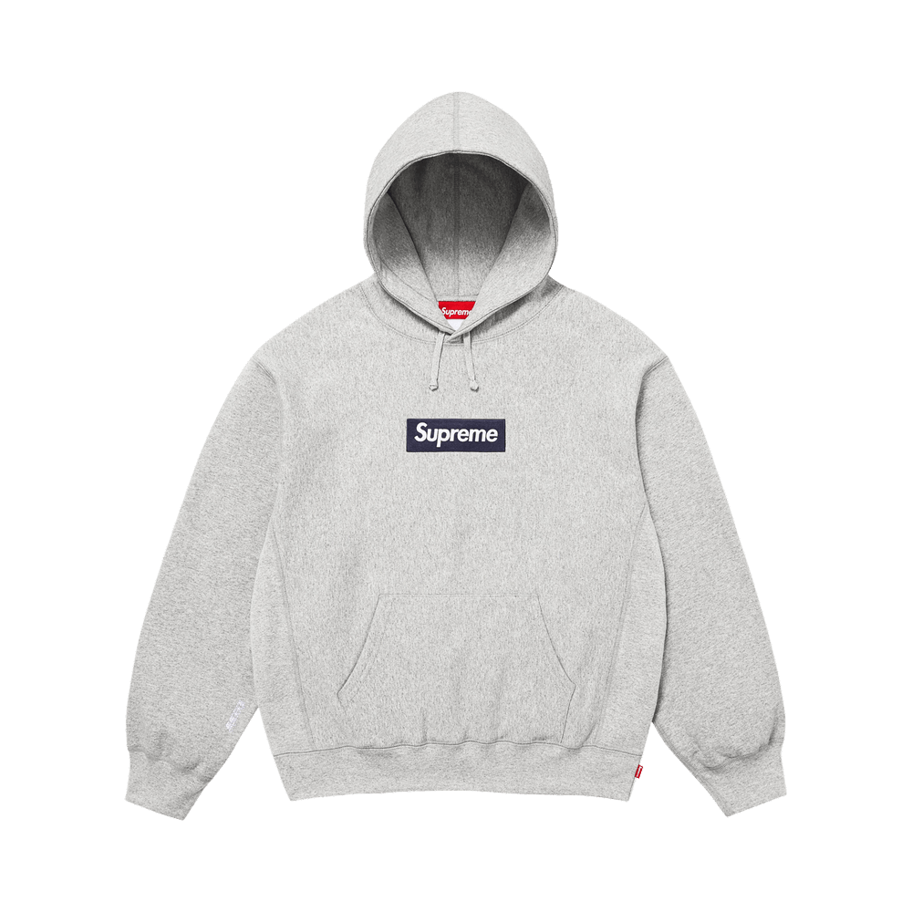 Buy Supreme Box Logo Hooded Sweatshirt 'Heather Grey' - FW25SW14