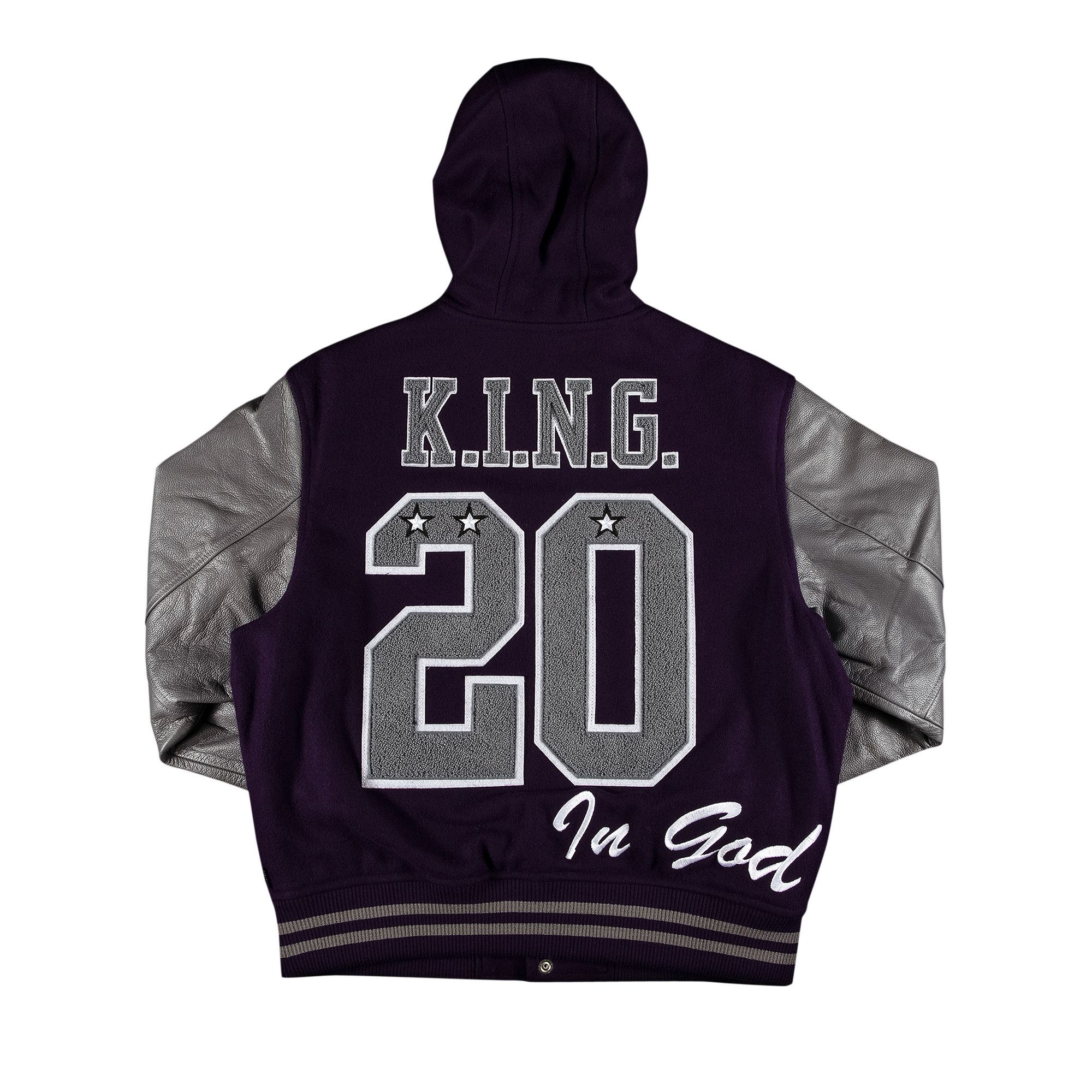 Buy Supreme King Hooded Varsity Jacket 'Purple' - FW20J78 PURPLE