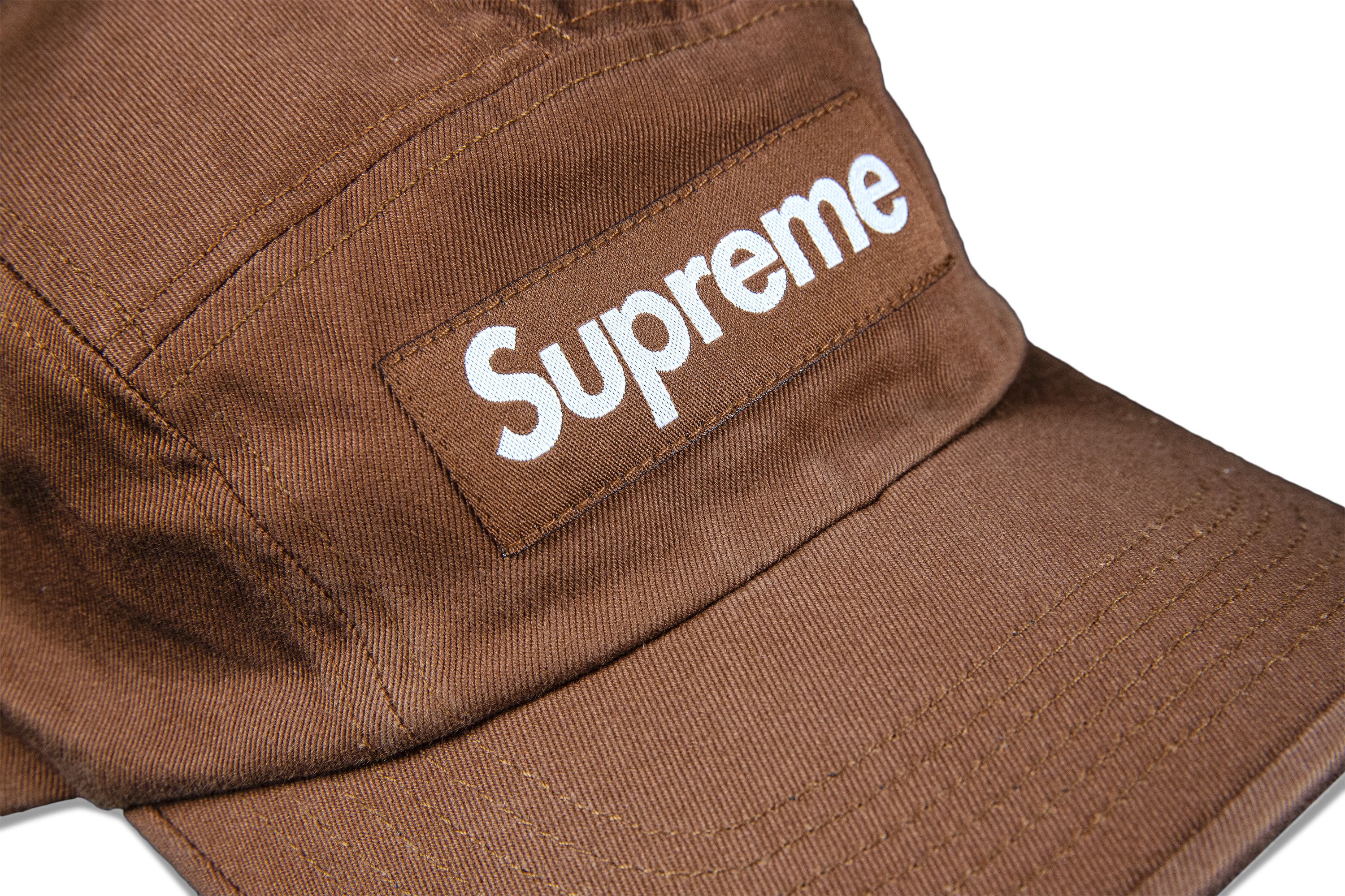 Buy Supreme Washed Chino Twill Camp Cap 'Brown' - SS22H106 BROWN