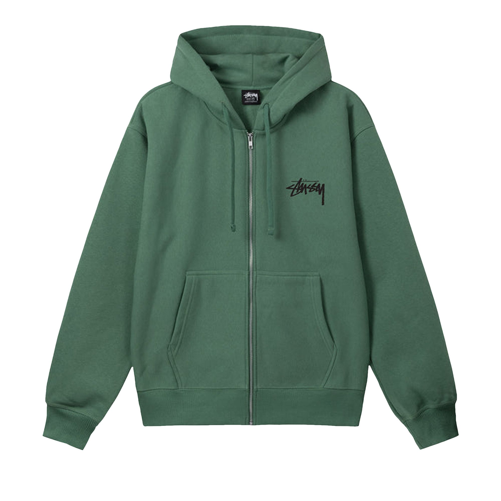Buy Stussy Club Crown Zip Hoodie 'Green' - 1974854 GREE | GOAT