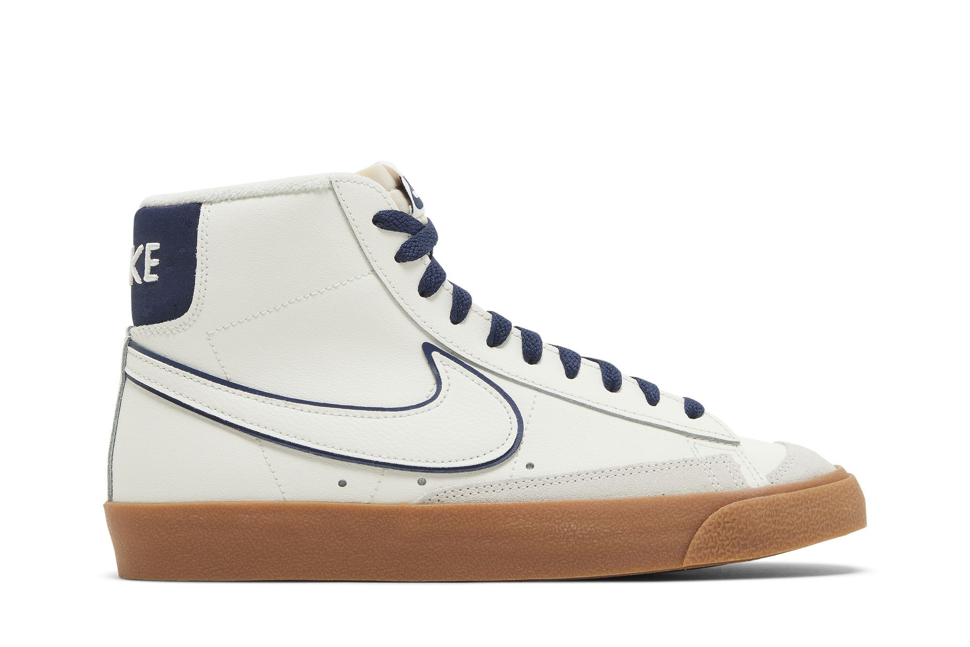 Buy Nike Blazer Mid '77 Premium 'Sail Navy Gum' - DQ7672 100 | GOAT