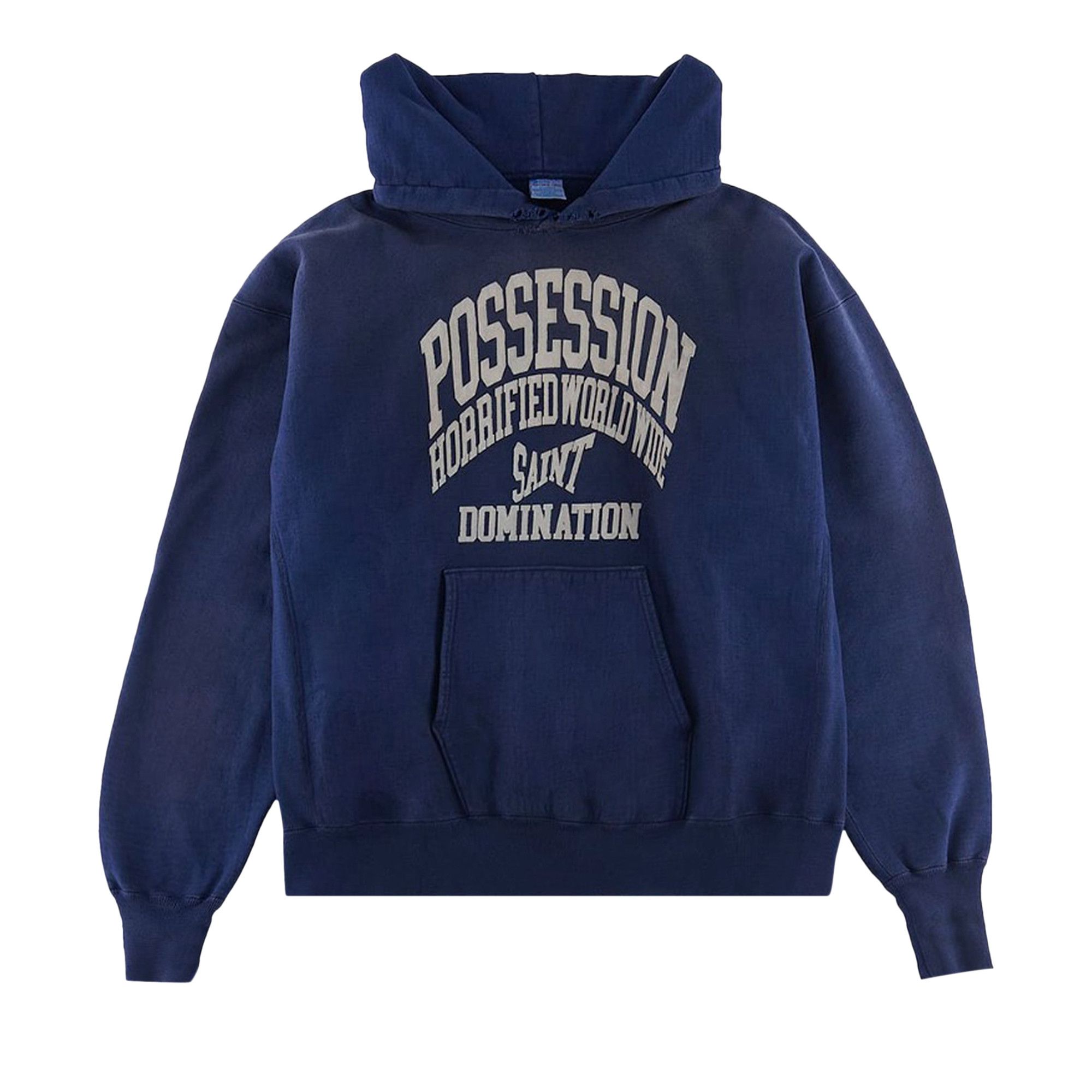 Buy SAINT Mxxxxxx Possession Hoodie 'Navy' - SM A22 0000 026 | GOAT