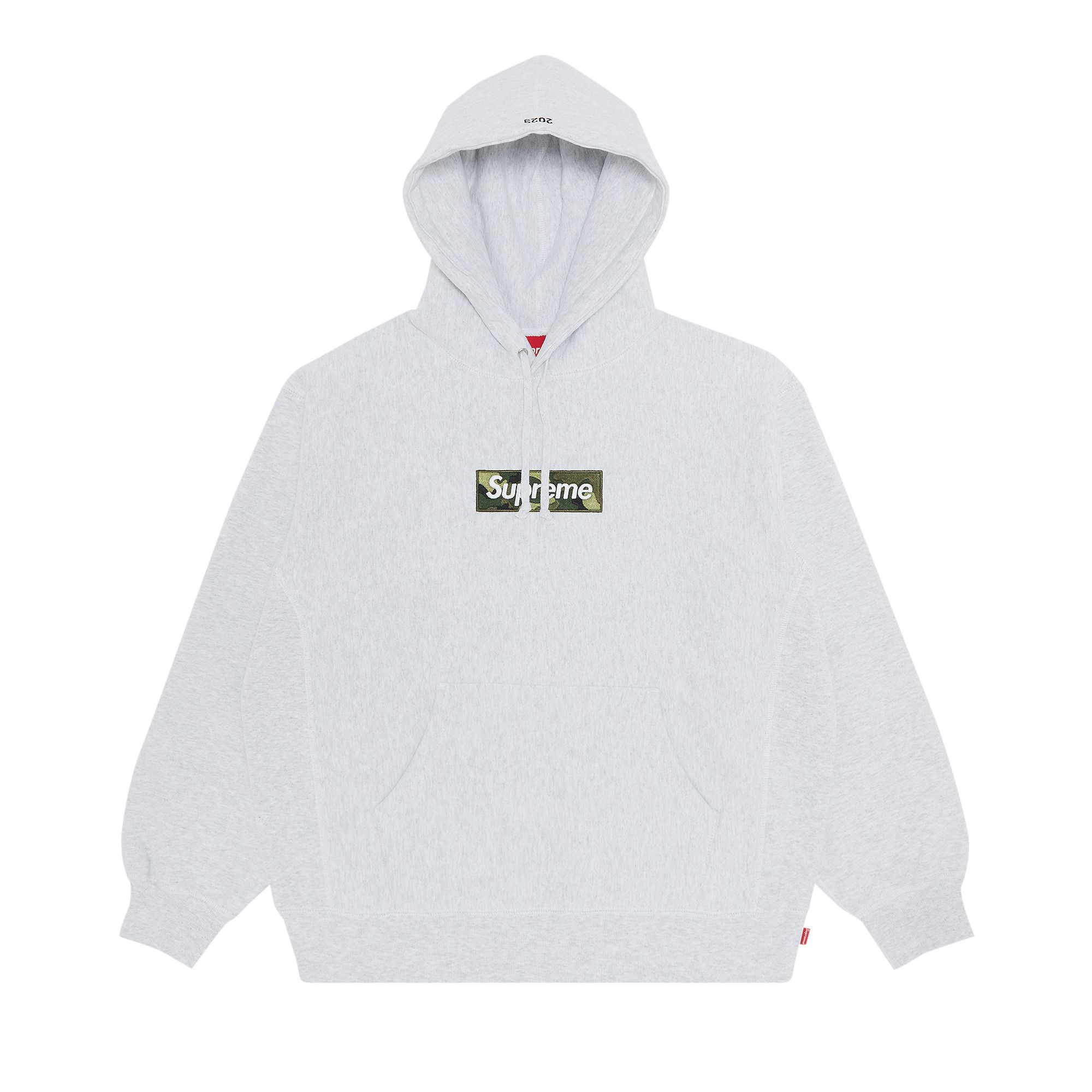 Buy Supreme Box Logo Hooded Sweatshirt 'Ash Grey' - FW23SW56 ASH