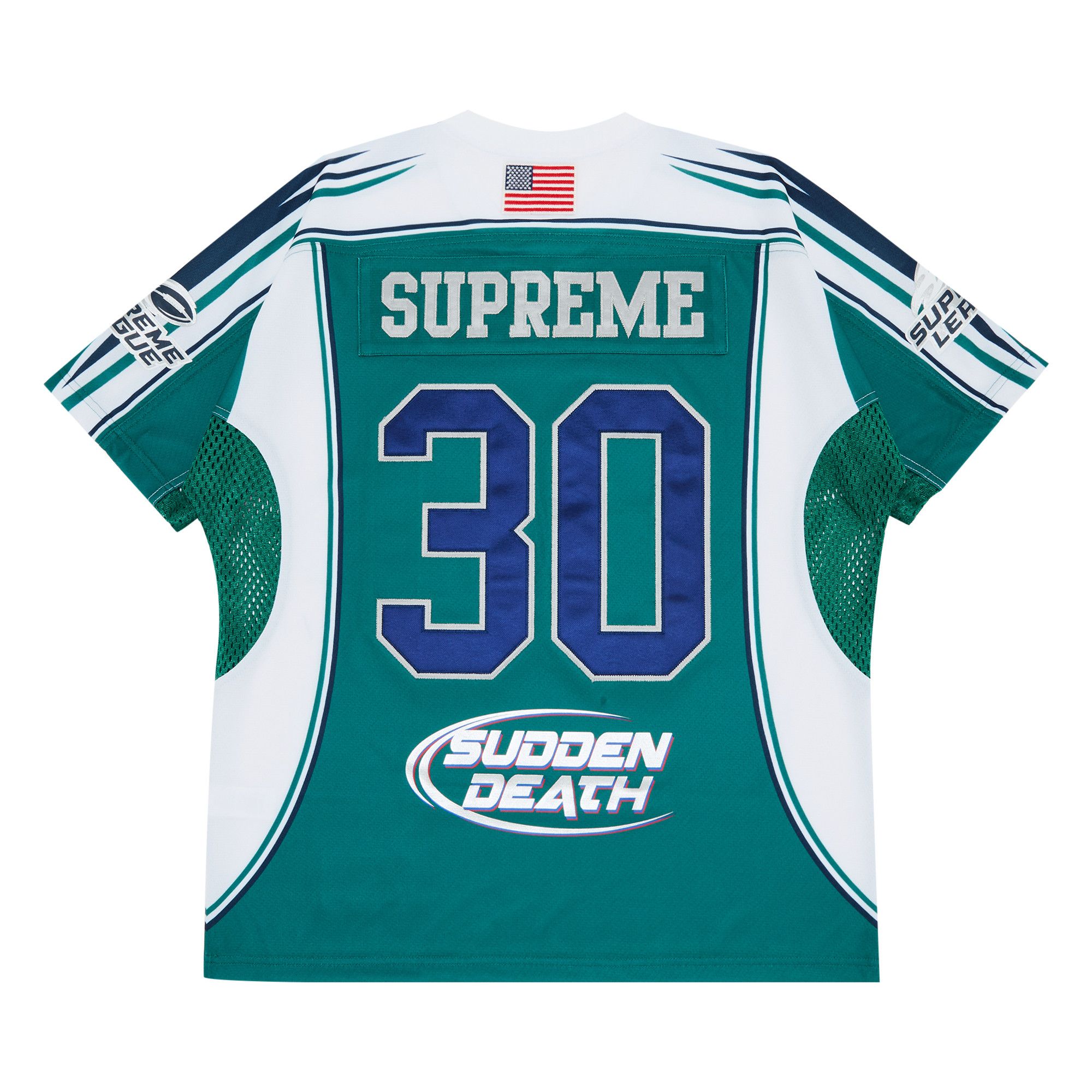 Buy Supreme Sudden Death Football Jersey 'Teal' - SS24KN28 TEAL | GOAT