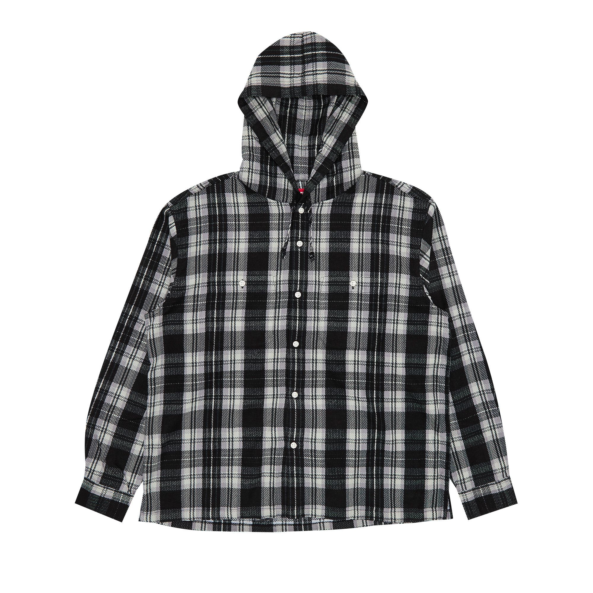 Buy Supreme Printed Hooded Flannel Shirt 'Black' - SS24S11 BLACK