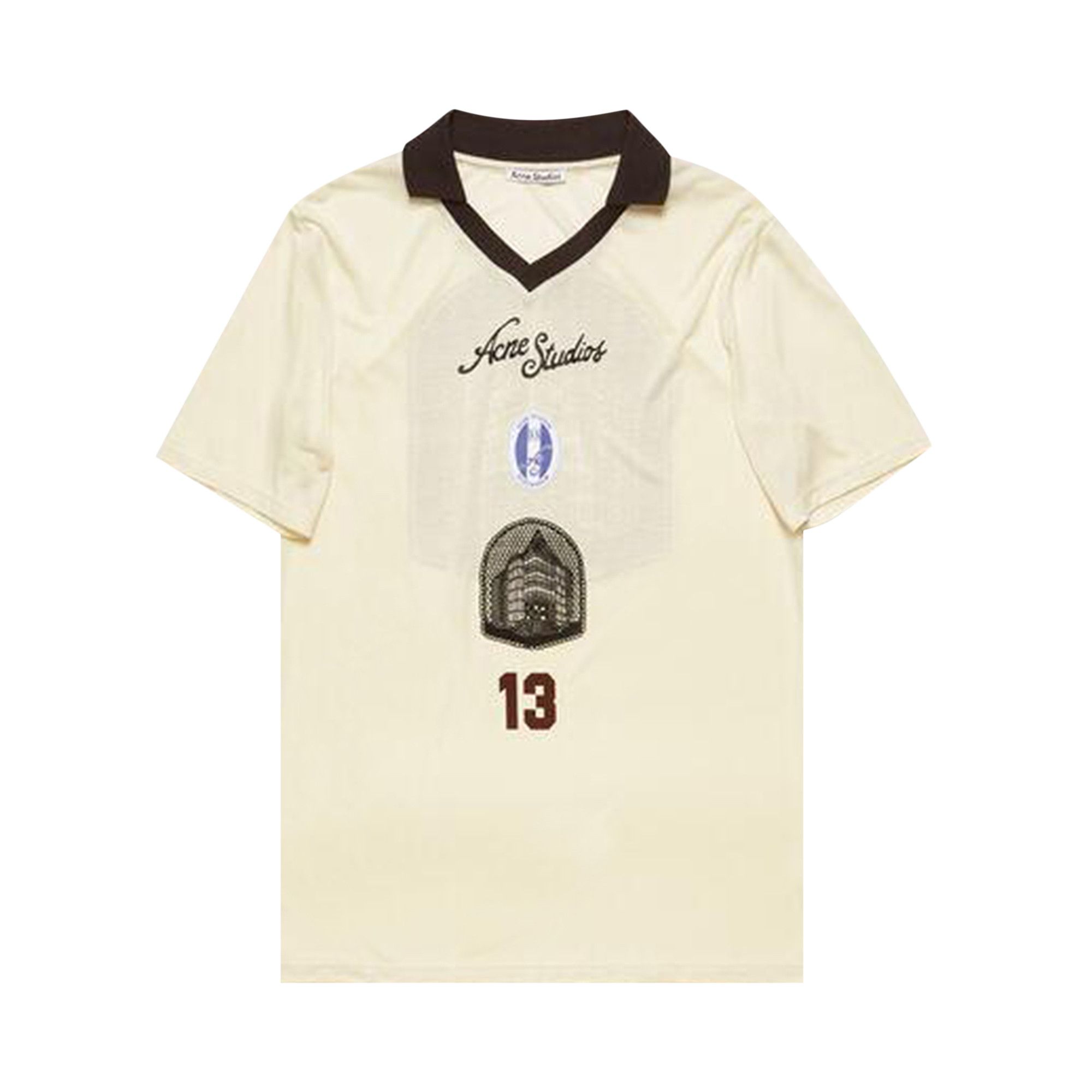 Buy Acne Studios Short-Sleeve Football Top 'Ivory White' - BL0382