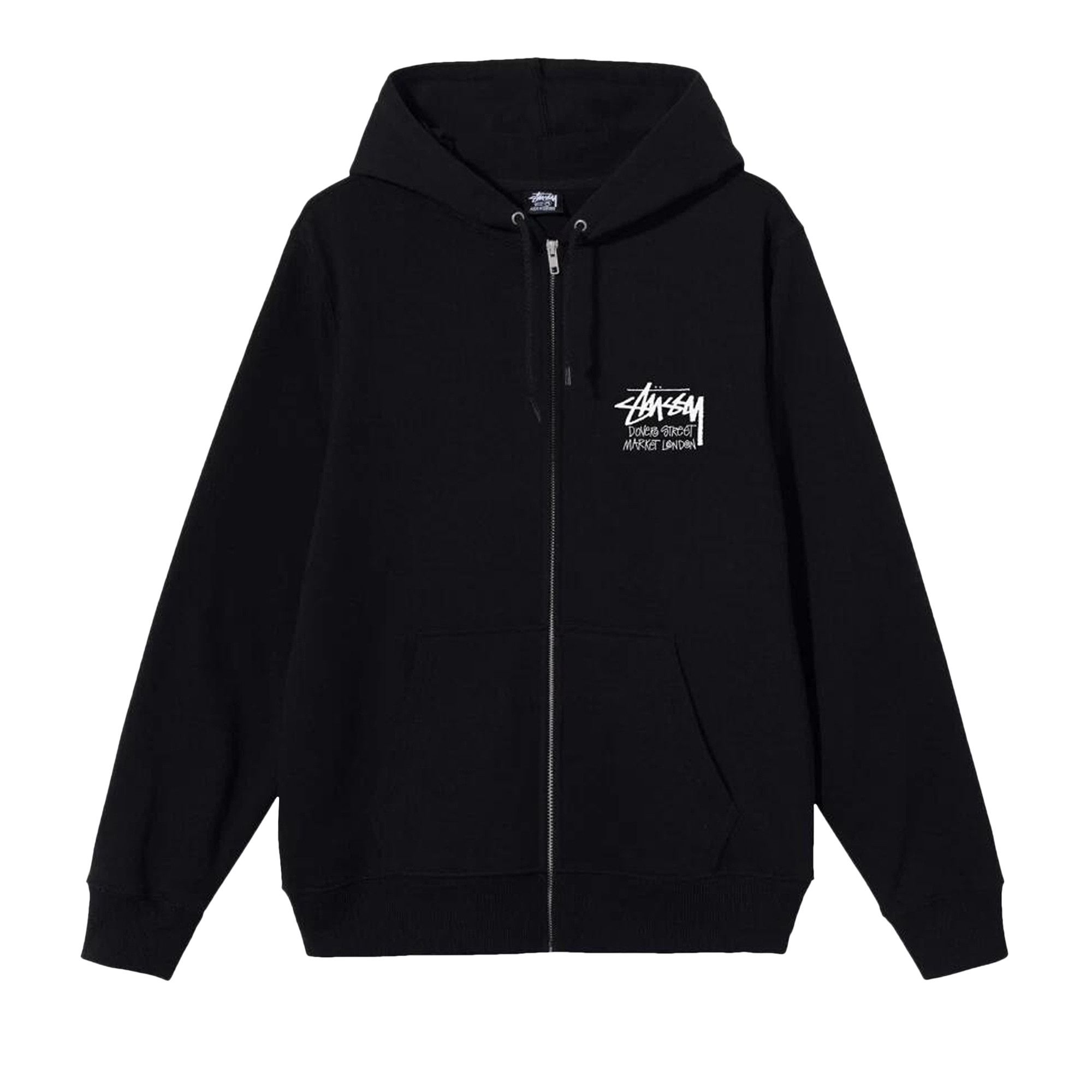 Buy Stussy Stock DSM London Zip Hoodie 'Black' - 3973613 BLAC | GOAT
