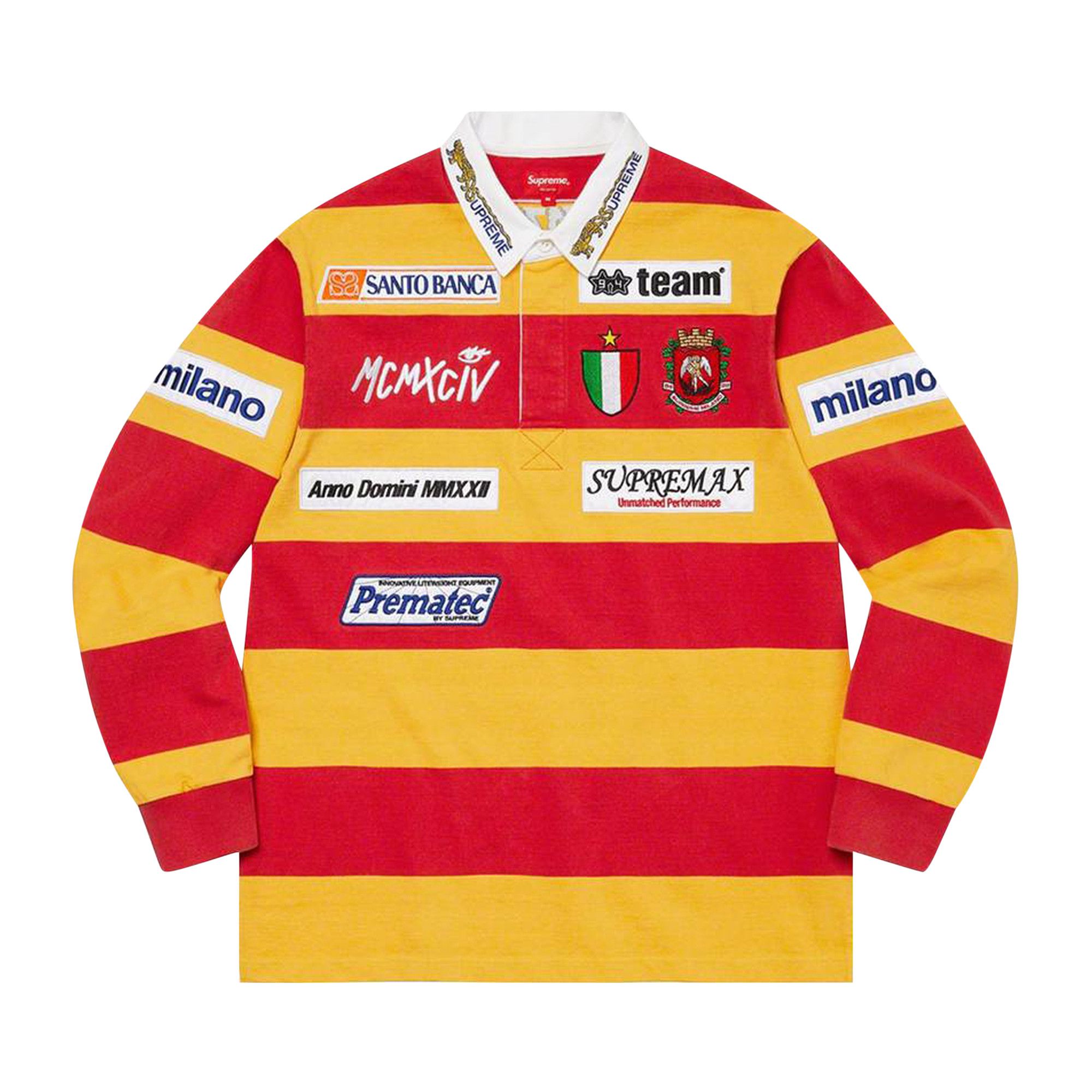 Buy Supreme Stripe Rugby 'Red' - SS22KN20 RED | GOAT