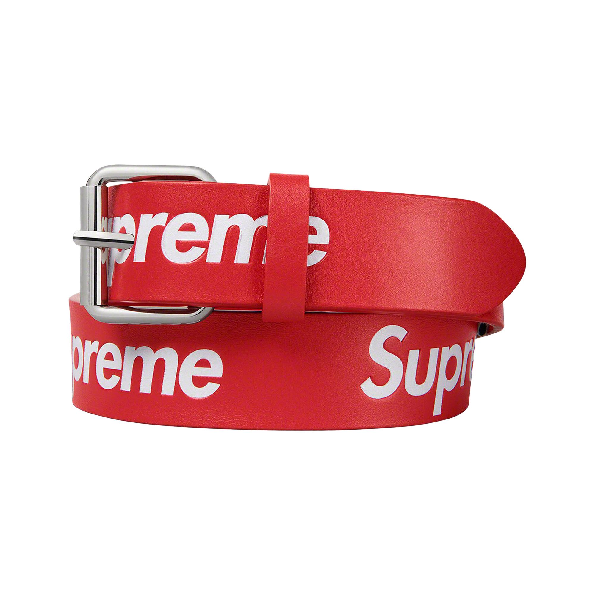 Buy Supreme Repeat Leather Belt 'Red' - SS24A27 RED | GOAT