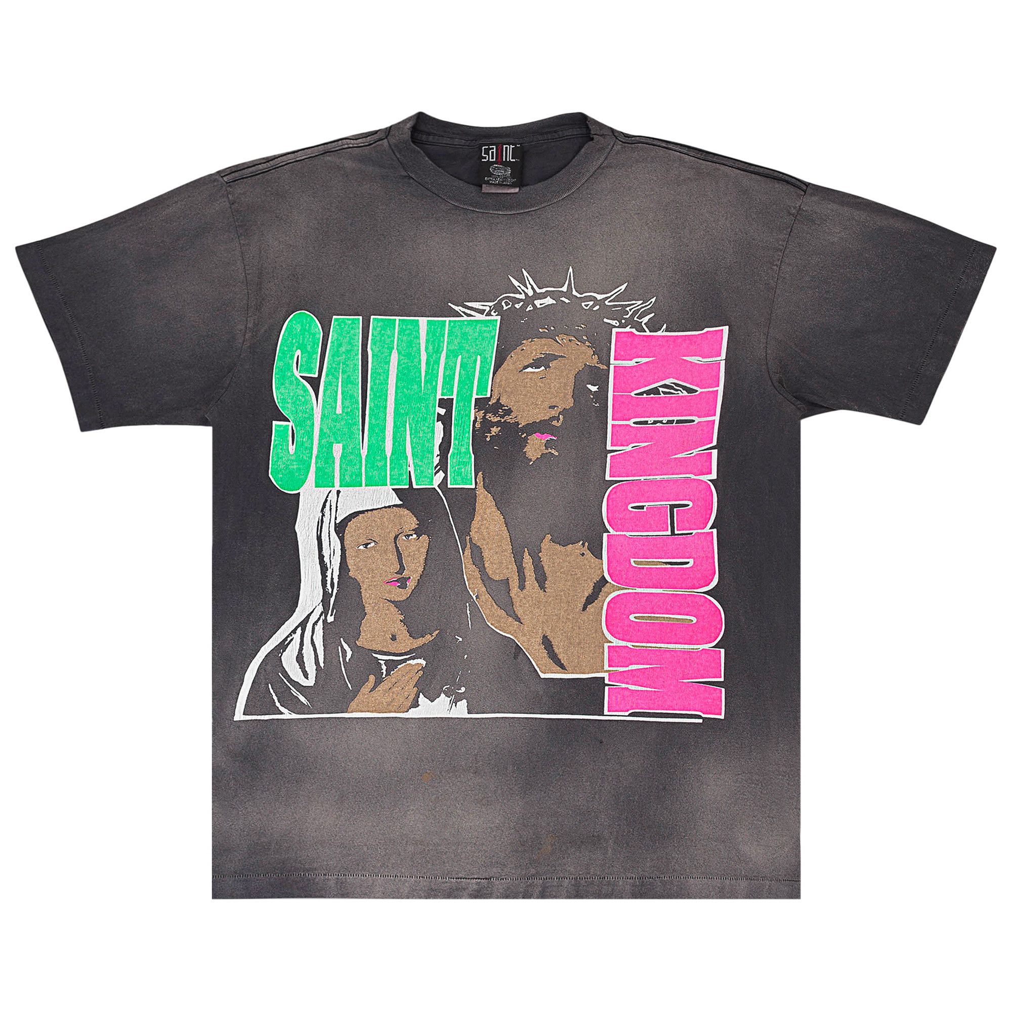 Buy SAINT Mxxxxxx Saint Kingdom Tee 'Black' - SM YS8 0000 C45 | GOAT