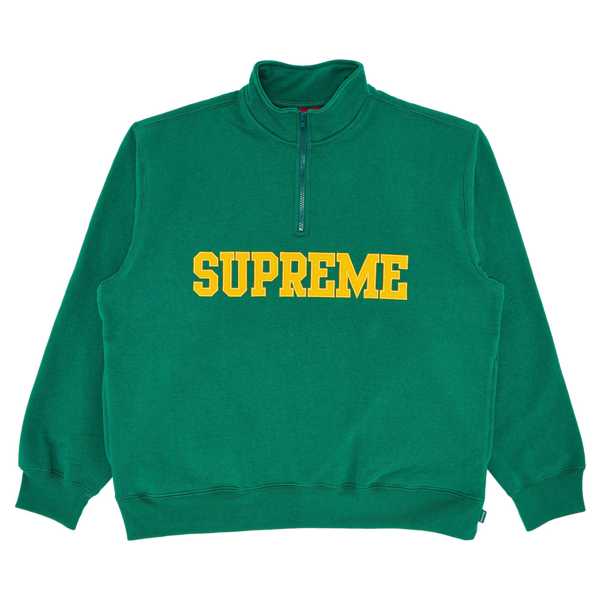 Buy Supreme Collegiate Half Zip Pullover 'Light Pine' - FW24SW72
