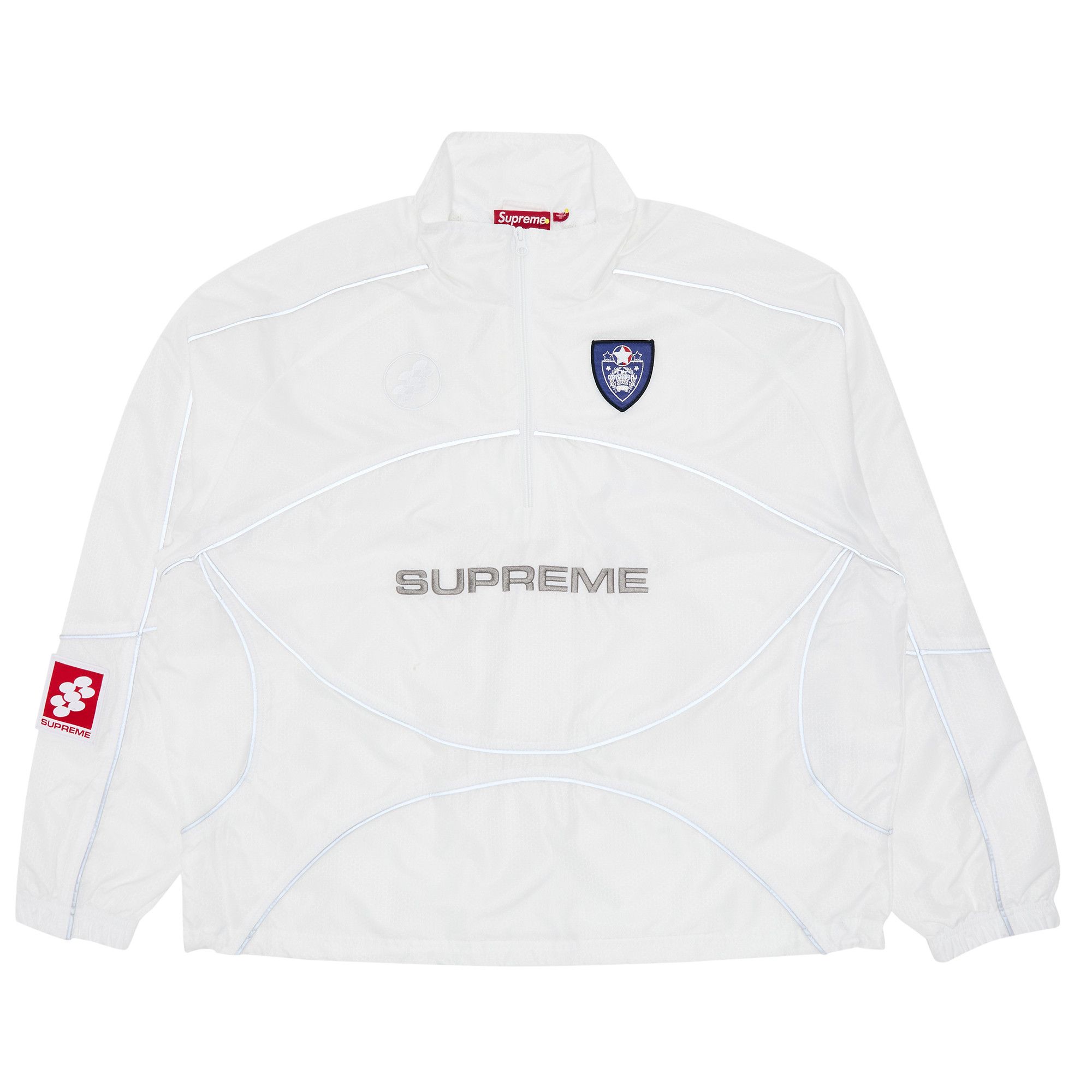 Buy Supreme Reflective Piping Pullover 'White' - FW24J107 WHITE | GOAT