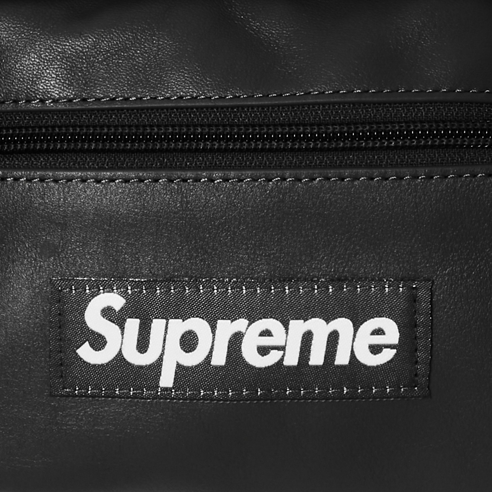 Buy Supreme Leather Waist Bag 'Black' - FW24B43 BLACK | GOAT
