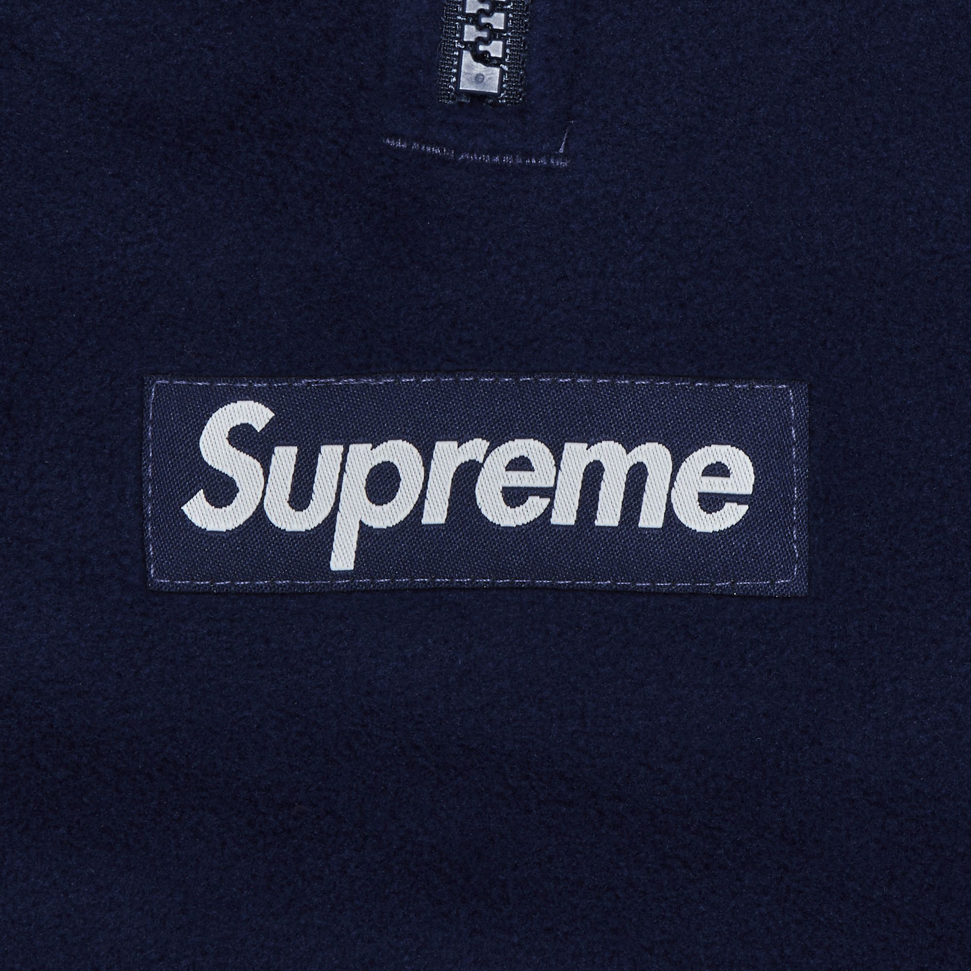 Buy Supreme Polartec Facemask Half Zip Hooded Sweatshirt 'Navy