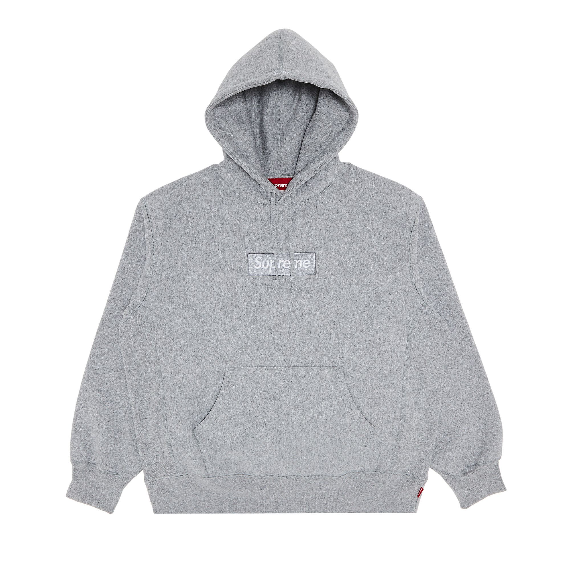 Buy Supreme Box Logo Hooded Sweatshirt 'Heather Grey' - FW24SW11