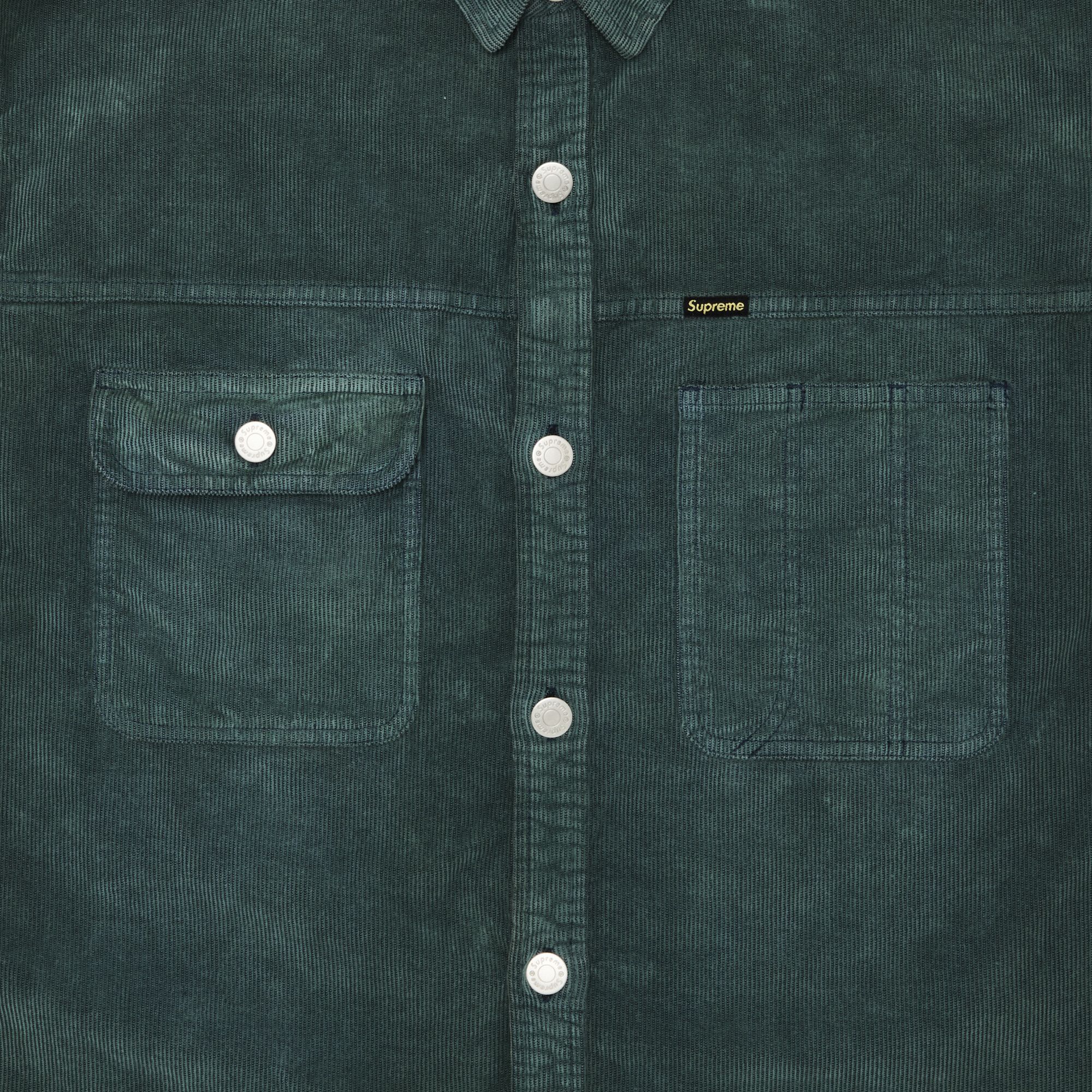 Buy Supreme Washed Corduroy Shirt 'Sage' - SS25S16 SAGE | GOAT