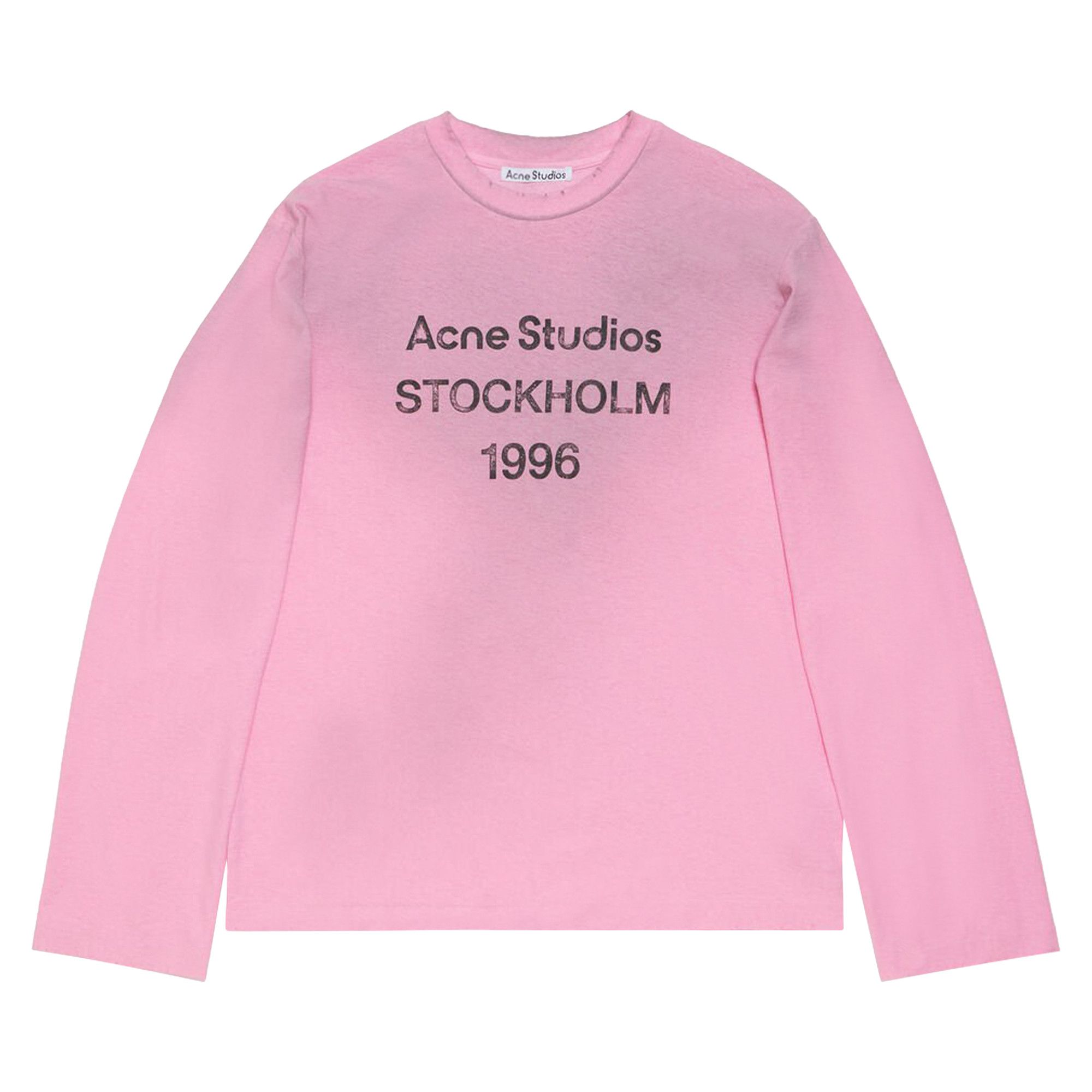 Buy Acne Studios Logo Long-Sleeve T-Shirt 'Cotton Candy Pink