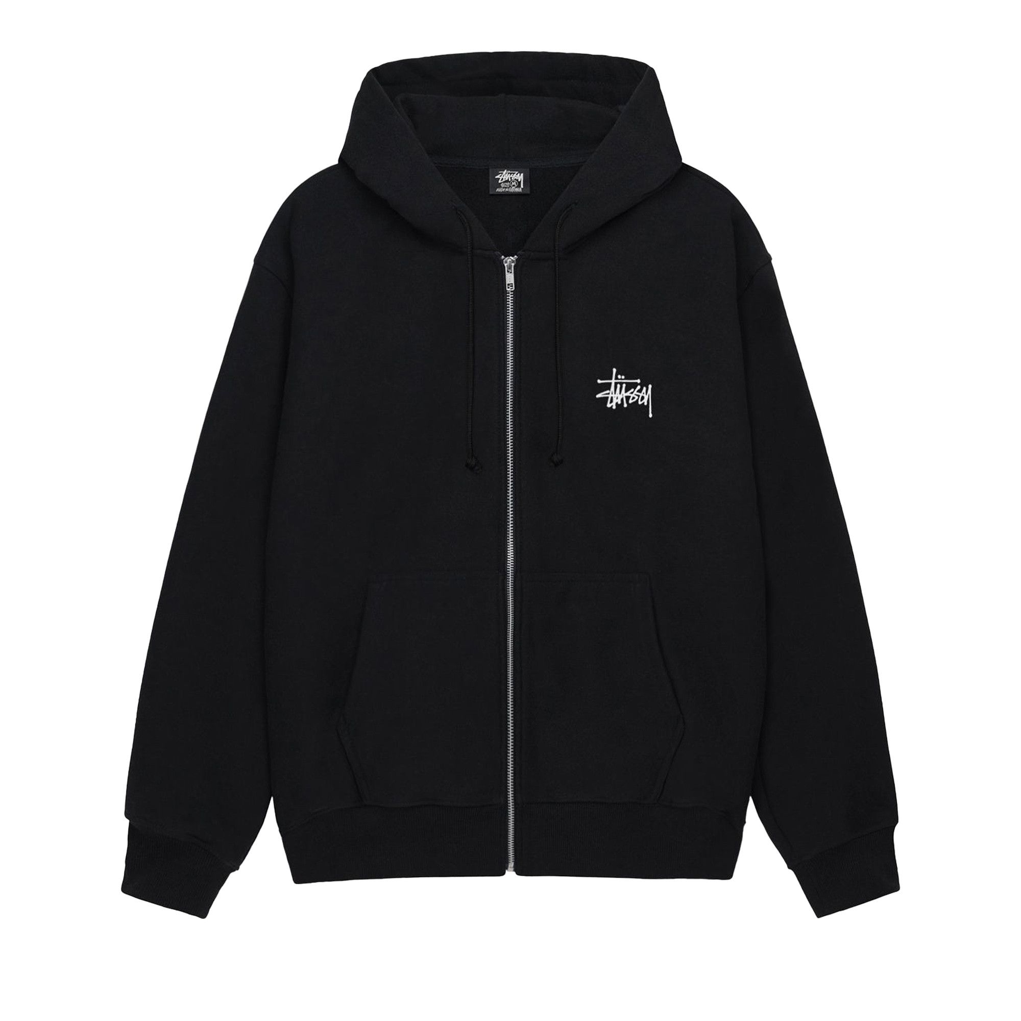 Buy Stussy Big & Meaty Zip Hoodie 'Black' - 1975133 BLAC | GOAT