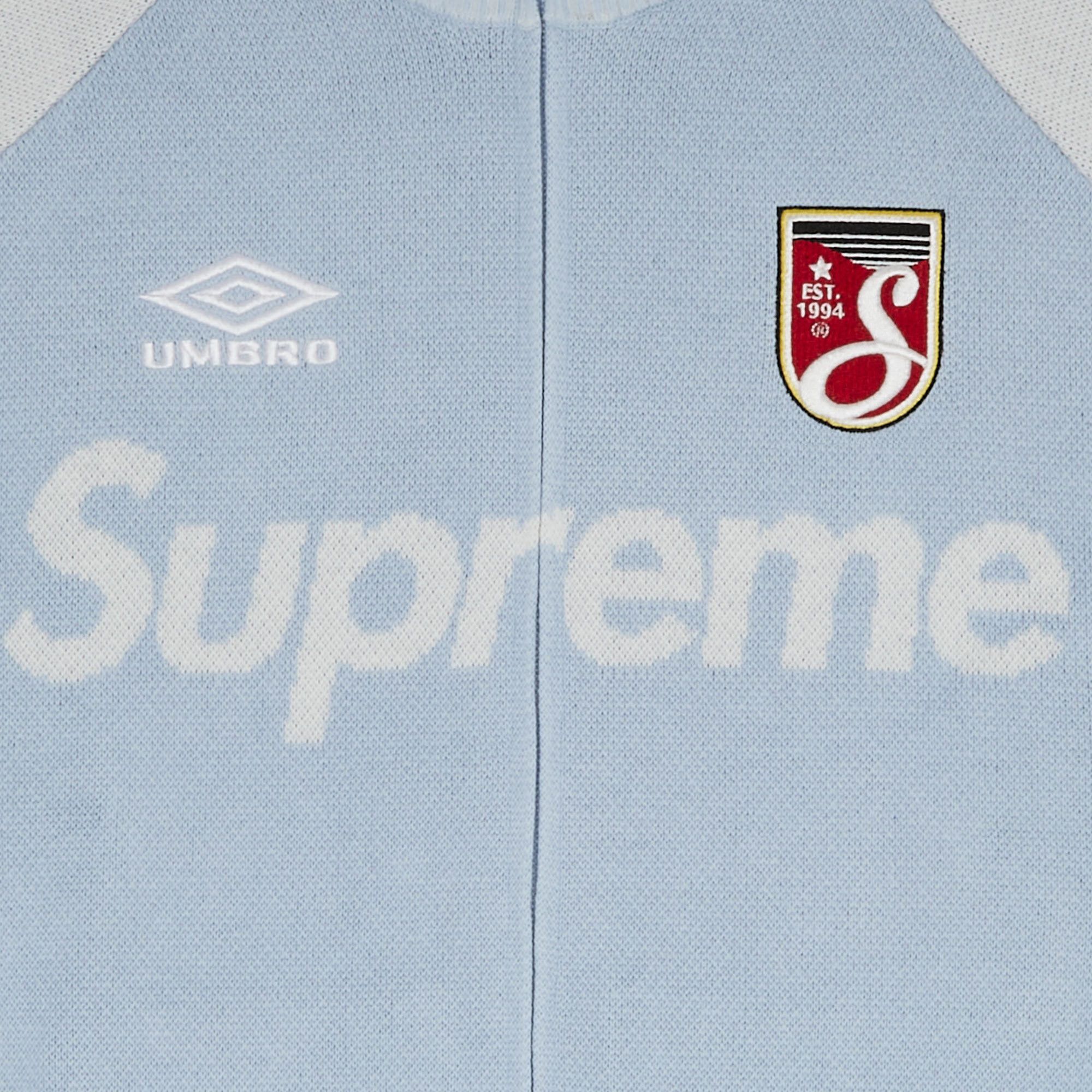 Buy Supreme x Umbro Zip Up Sweater 'Light Blue' - SS25SK12 LIGHT