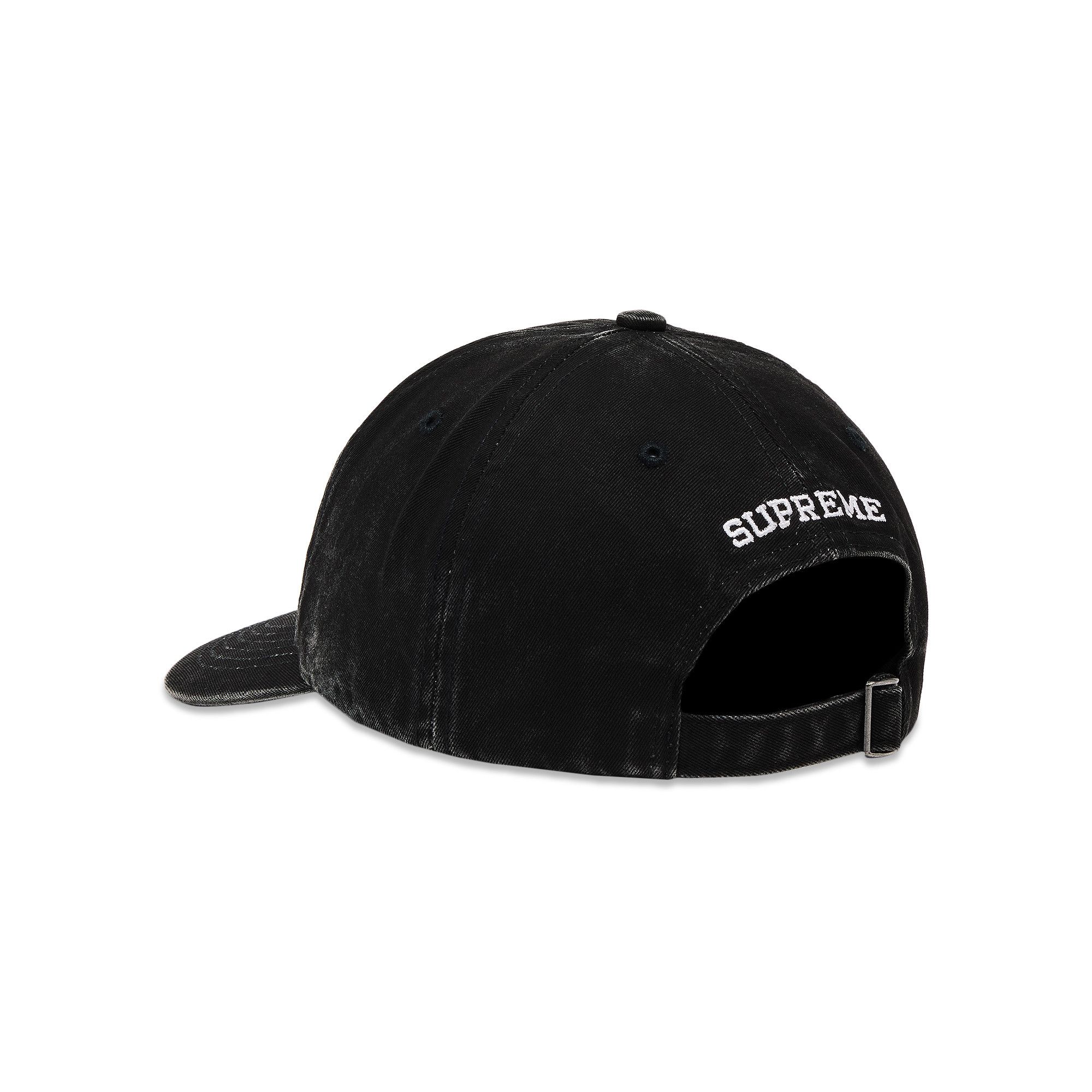 Buy Supreme Pigment Coated 2-Tone S Logo 6-Panel 'Black' - FW25H21