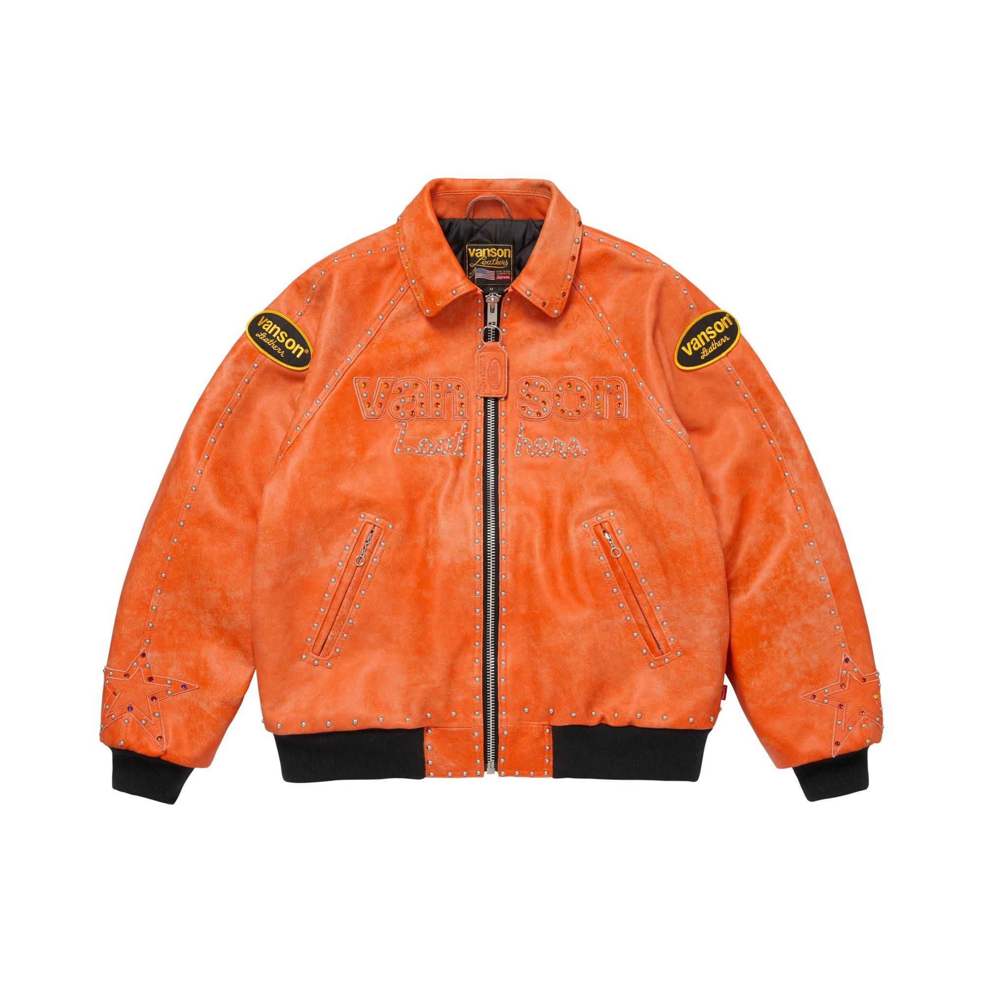 Buy Supreme x Vanson Leathers x B.B. Simon Jacket 'Orange