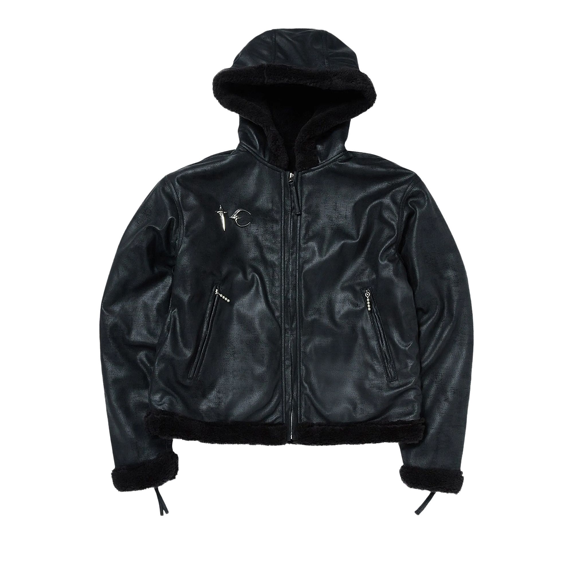 Buy Thug Club TC Reversible Shearling Jacket 'Black' - TC25JK2601