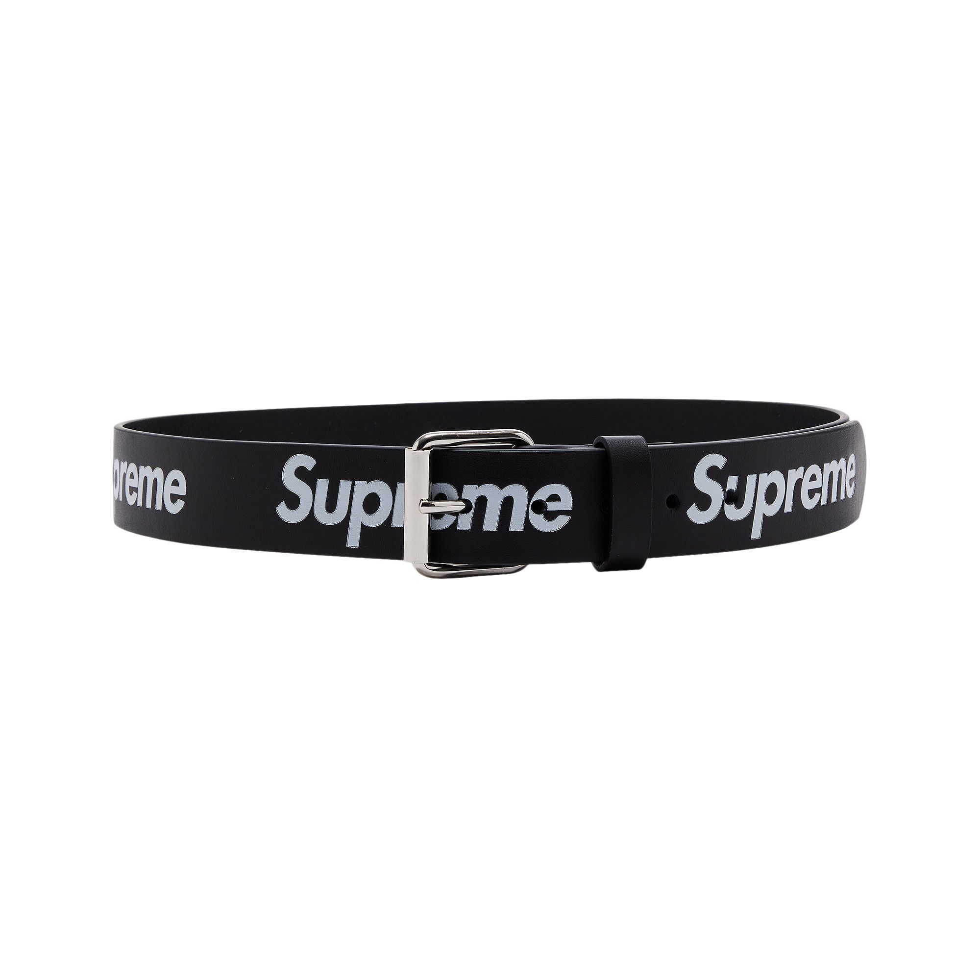 Buy Supreme Repeat Leather Belt 'Black' - FW25A111 BLACK | GOAT