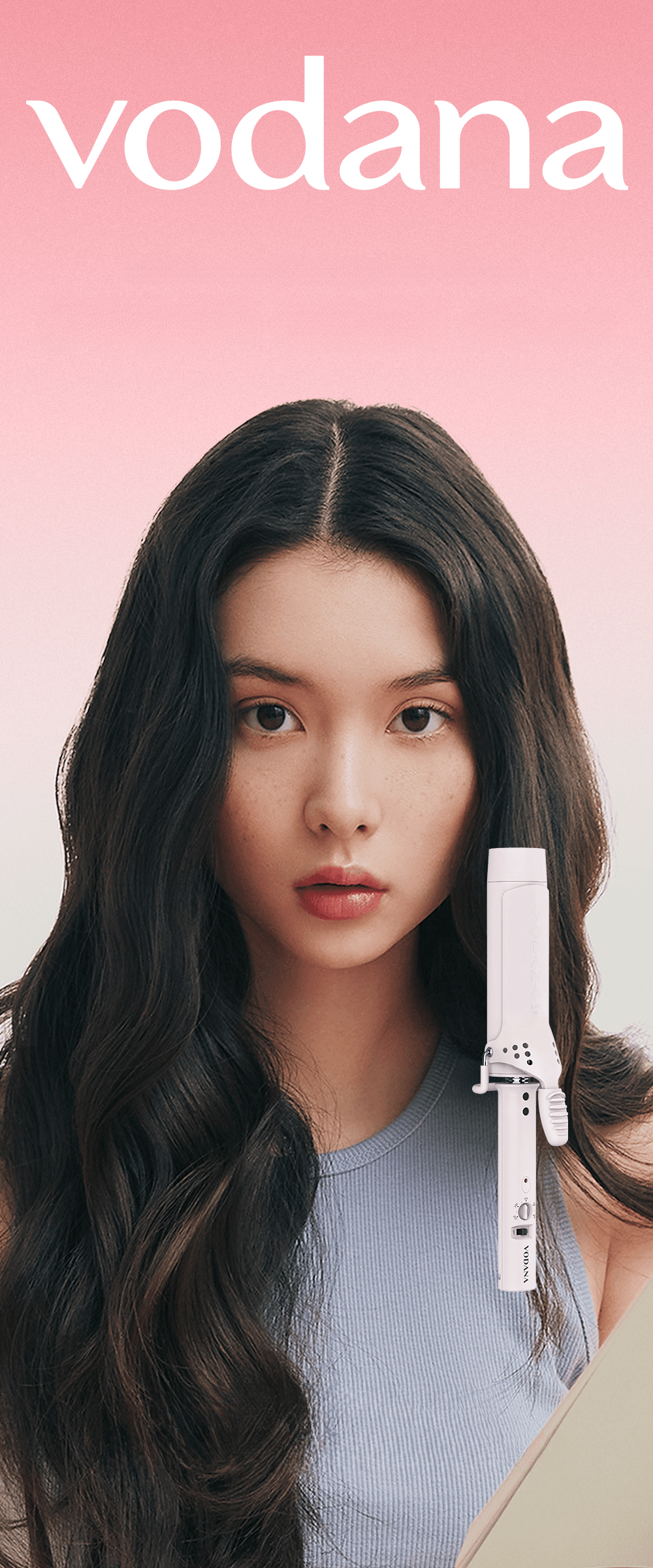 vodana Glamwave Curling Iron 40mm Powder Purple | OLIVE YOUNG Global