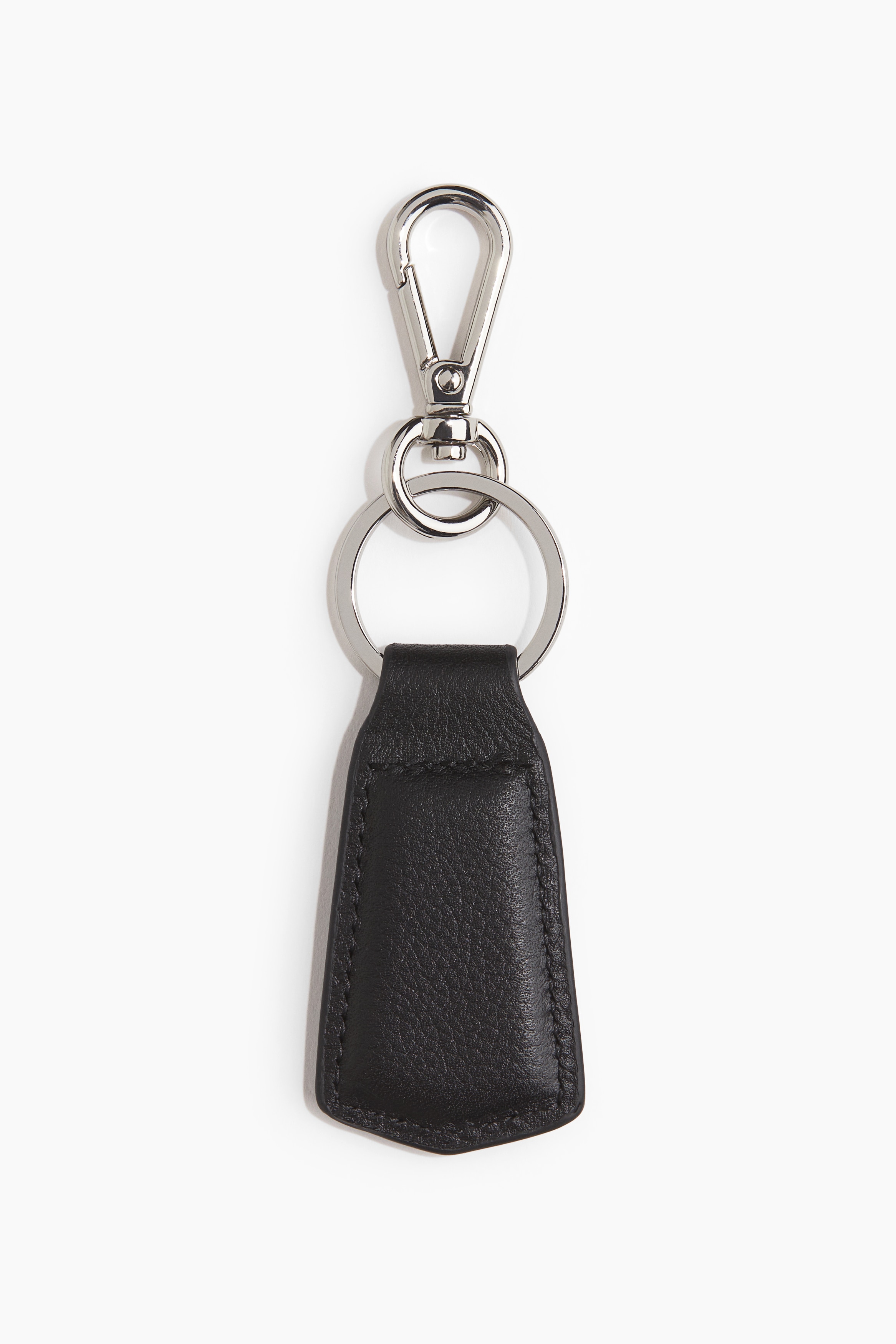 Key Ring with Leather Strap - Black - Men | H&M US