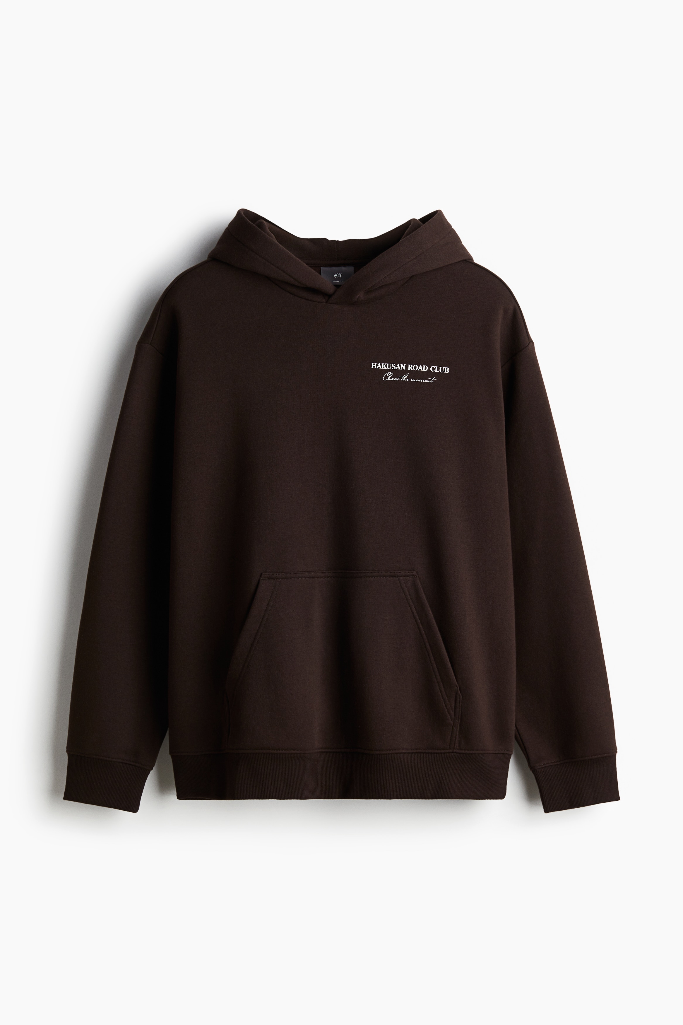 Loose Fit Printed hoodie - Dark brown/Hakusan - Men | H&M US