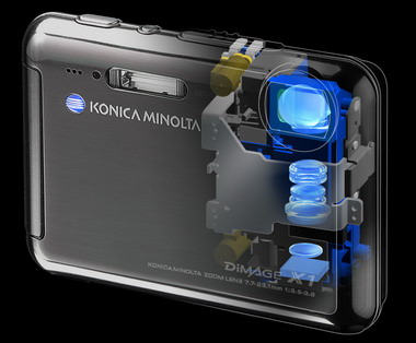コニカミノルタ、屈曲光学＋手ブレ補正の8メガ「DiMAGE X1」 - ITmedia