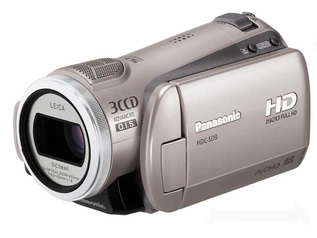 パナソニック、ハイビジョンカメラ「HDC-SD9/HS9」に新色“シャンパン
