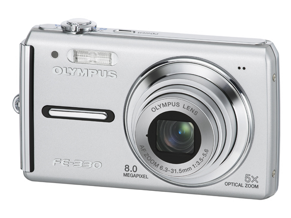 スリムボディの光学5倍、オリンパスから「CAMEDIA FE-330」登場