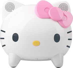 CAVジャパン、「ハローキティ」のウォークマン用ドックスピーカー：耳