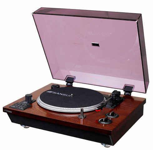 Bluetoothスピーカー内蔵のレコードプレーヤー、SANSUIから - ITmedia NEWS