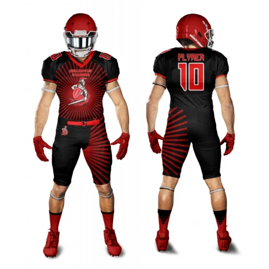 100% ポリエステル製アメリカンフットボールユニフォーム 通気性