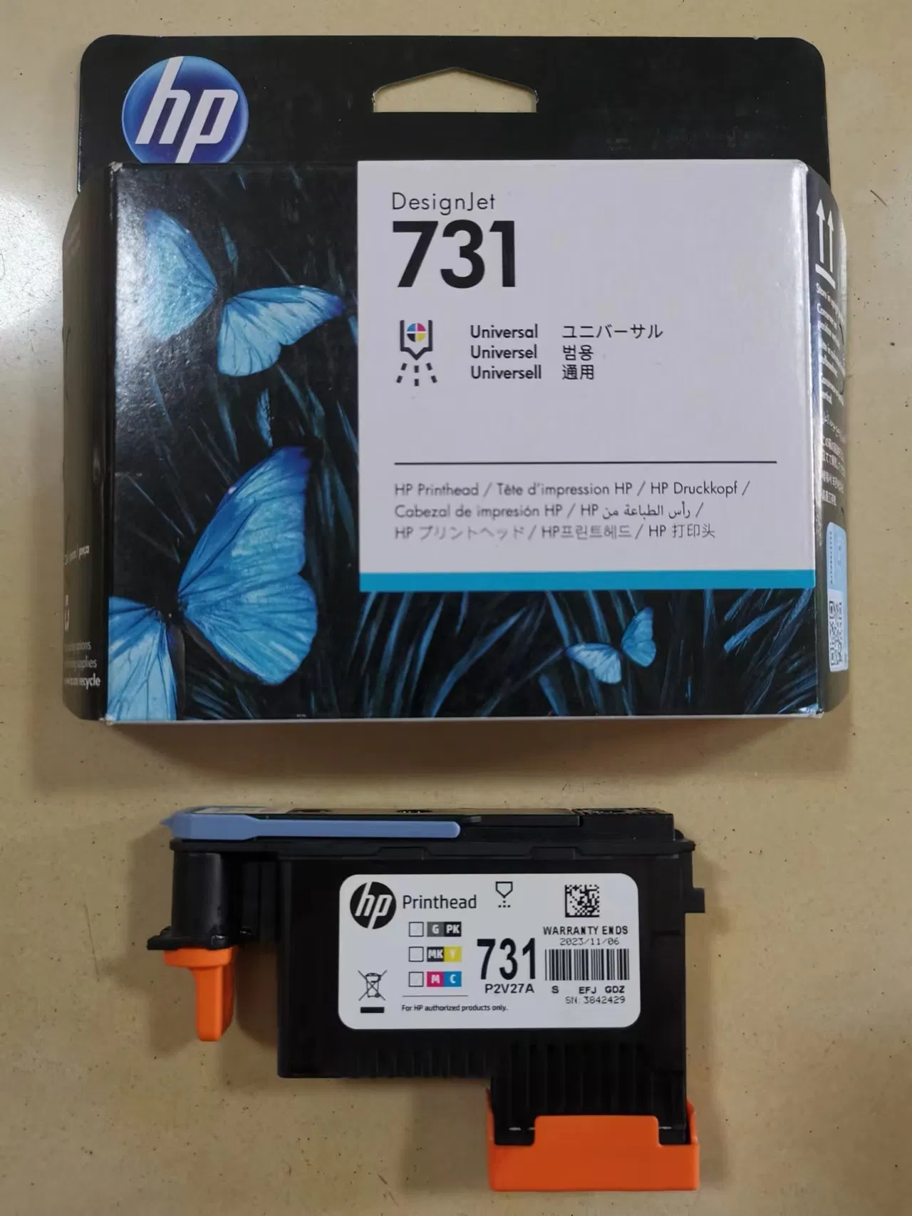 Original New 731 Printhead P2V27A Print Head for HP Designjet