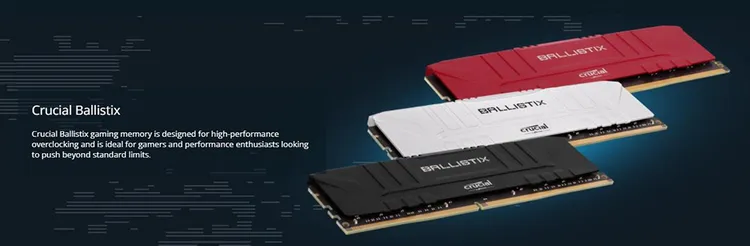 Crucial Ballistix 3600 MHz DDR4 DRAM Kit 16GB (8GBx2) Cl16 Desktop