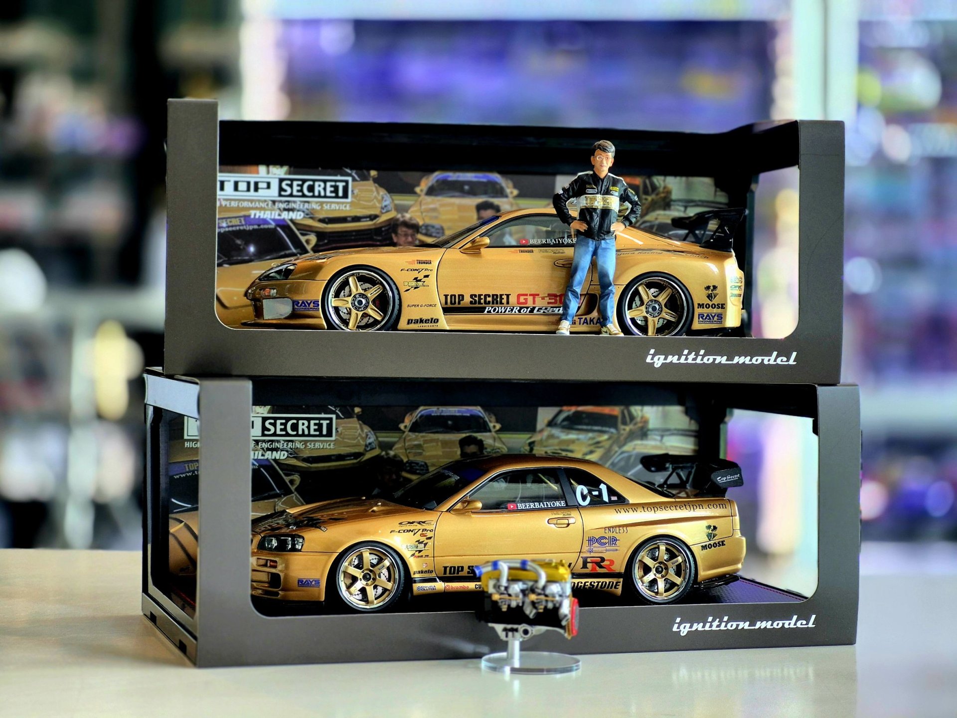TOP SECRET 34GT-R (BNR34) Gold Edition + RB26 Engine | Ignition